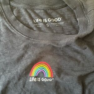 Life is Good rainbow long sleeve shirt